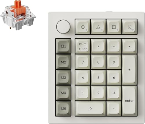 【国内正規品】Keychron Q0 Max QMKカスタム・テンキー、2.4 GHz/Bluetooth 5.1/有線接続、RGBライト、ホッ