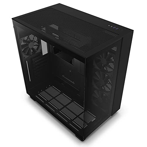 NZXT H9 Flow 2層構造ミドルタワーPCケース [Black] CM-H91FB-01 CS8576