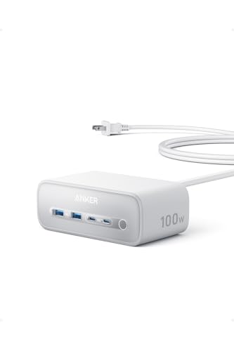 Anker Charging Station (7-in-1 100W) (USBタップ 電源タップ AC差込口 3口 USB-C 2ポート U