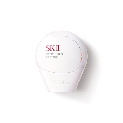 SK-II 日焼け止め 化粧下地 ジェノプティクス CCプライマー 30g ナチュラルベージュ SPF50+/PA++++ ホワイトフローラルの