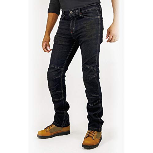 [KOMINE] バイク用 パンツ WJ-7323R ジーンズ Deep Indigo XL 07-7323 メンズ