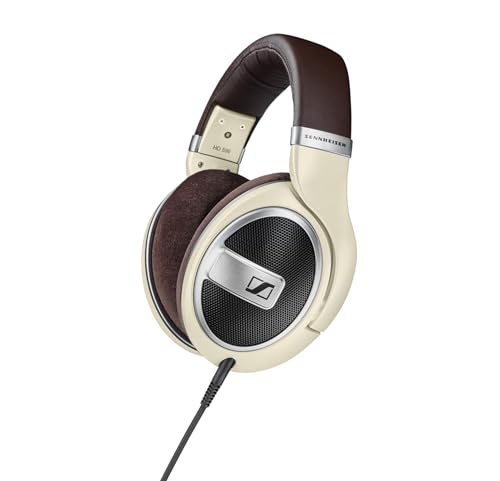 ゼンハイザー(Sennheiser) ヘッドホン 有線 HD 599 開放型 オープン型 アイボリー 【国内正規品】|SNマート 店