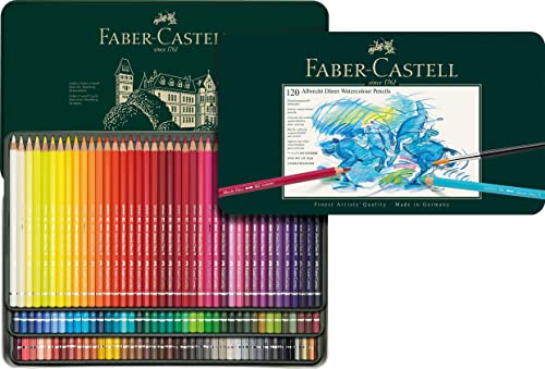 ファーバーカステル アルブレヒト デューラー水彩画色鉛筆書き割り 120色 缶入 117511 [日本定まり品]
