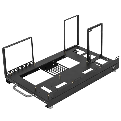 Rxakudedo オープンシャーシ・オープンフレームの開放型pcケース 鉱業フレーム 厚みのあるオープンブラケットシャーシラック専用 pc オ