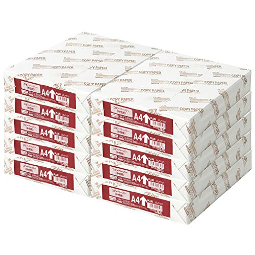 プラス コピー用紙 A4 5000枚 (500枚×10冊) 56-001×10