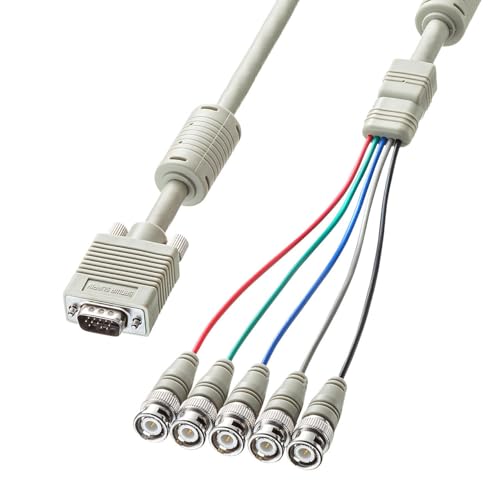 SANWA SUPPLY KB-5BNC4K アナログRGB有線テレビ(4m)