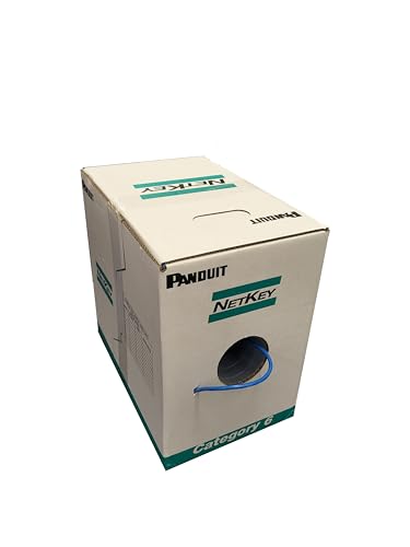 パンドウイット NetKey Cat6 UTPケーブル 青 305m NUV6C04BU-VE｜SNマート　店