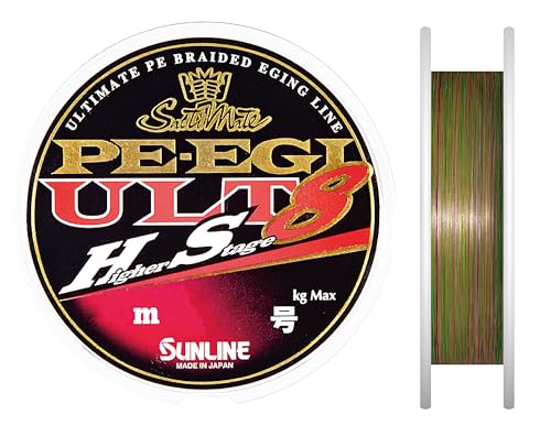 サンライン(SUNLINE) PE伝達ルート ソルティメイト PEエギ ULT HS8 240m 0.4号 3.3kg 8本 白いこと・さくら色・ライ