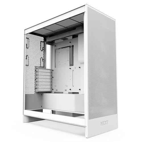 NZXT H7 Flow v2 White 120粍気違い 3基積み上げる 真っただ中高閣ATX容れもの コマーシャル-H72FW-01 CS9013