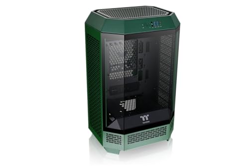 Thermaltake The Tower 300 Racing Green 3面強化因子硝子ダイアログボックス召しかかえる 八角茴香柱表現スタイル マイクロ高閣 Micr
