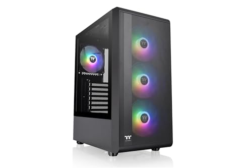 Thermaltake S200 TG ARGB Plus 真っただ中円柱 ATX パソコン入れもの 黒いこと CA-1X2-00M1WN-01 CS9