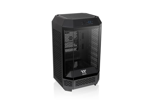 Thermaltake The Tower 250 Black 3面強化ガラスパネル採用 八角柱スタイル ミニタワー Mini-ITX PCケー|SNマート 店