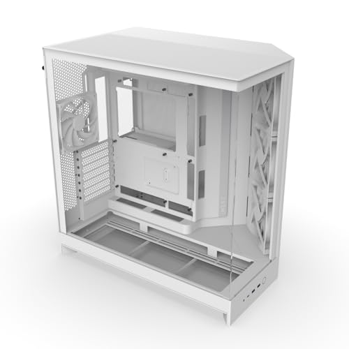 NZXT H9 Flow (2025) デュアルチャンバー 真っただ中高閣型パソコン容れもの 白いこと コマーシャル-H92FW-01 CS9289