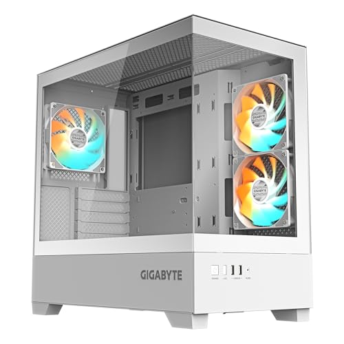 GIGABYTE C201 PANORAMIC ICE Micro-ATX ミドルタワ型パソコン入れもの 白いこと C201PI CS9312