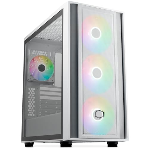 Cooler Master MasterBox 600 White 裏面配線マザーボード・420mmラジエーター対応 ARGBファン 4基搭載|SNマート 店
