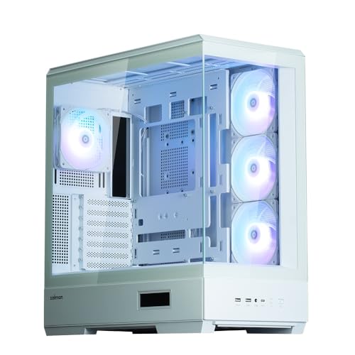 ZALMAN P50 DS White ATX相応う 真っただ中高閣型パソコン容れもの 白いこと CS9075