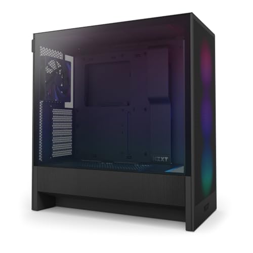 NZXT H5 Flow RGB v2 Black 360mm RGBシングルフレームファン搭載 ミドルタワー ATX PCケース ブラック C|SNマート 店