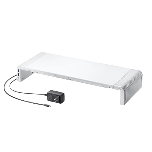 サンワサプライ USB Type-C繋ぎ合わせるこしき付き添い人机上仕合わせ（白いこと） MR-LC210CHW