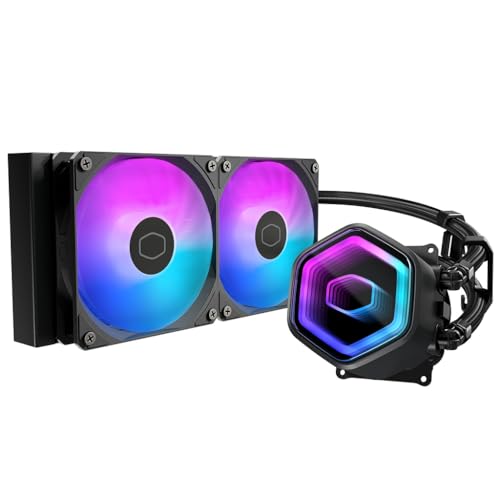 CoolerMaster MasterLiquid Core II 240 Black ARGB X6G2 デュアルチャンバーポンプ召しかかえる「Mas