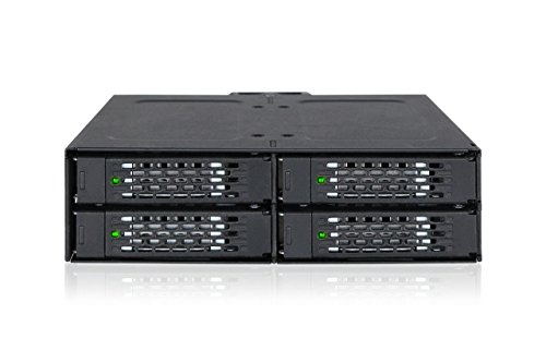 ICYDOCK ToughArmor 4 x 2.5in SATA HDD/SSD 積み上げる用リムーバブルケース 5.25inベイ大きさ | M