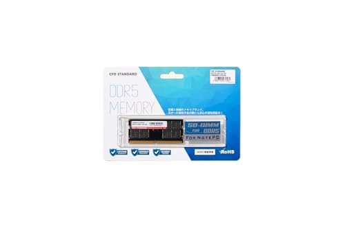 CFD売りわたす 万覚え帳パソコン用記憶装置 DDR5-5600 32GB×1枚 (32GB) 親和性 262pin シー・エフ・デー売りわたす CFD Standa