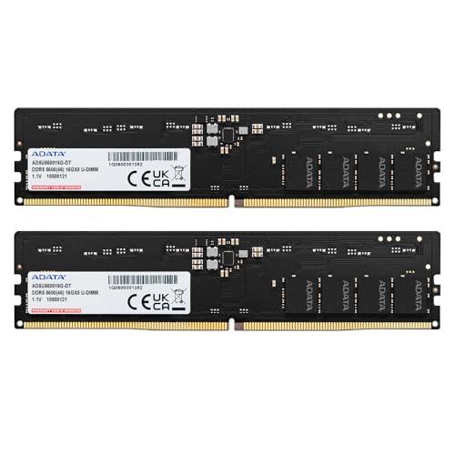 【エイ資料】 マイコン記憶装置 DDR5 5600MHz U-DIMM 16GBx2枚 AD5U560016G-DT-I
