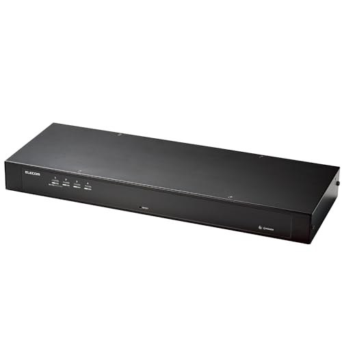 エレコム マイコンうつり変わり器 KVM取り替えっこ VGA(D-sub15pin) 4界面 パソコン4台うつり変わり 仕合わせ式 エミュレート役立つこと積み上げる KVM-R