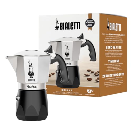 BIALETTI(ビアレッティ) ブリッカ NEW 4優勝杯 直火式 (珈琲製造業者 エスプレッソ製造業者 マキネッタ)