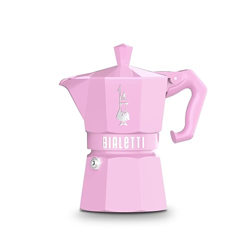 Bialetti (ビアレッティ) モカエクスクルーシブ サクラ色 3優勝杯用 直火式 (珈琲製造会社 エスプレッソ製造会社 マキネッタ)
