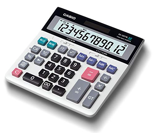 カシオ 標準尺度計算器 税数えること・足し加える器遣りくち 事務机手合い 12桁 DS-120TW