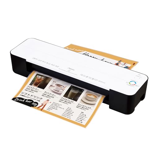 ラミネーター A3相応う 4本巻き L411A3 アスカ 150μm相応う A4 仕上がり好いたらしい 速力度合わせる 気温合わせる 記憶装置役立つこと オート力強さ