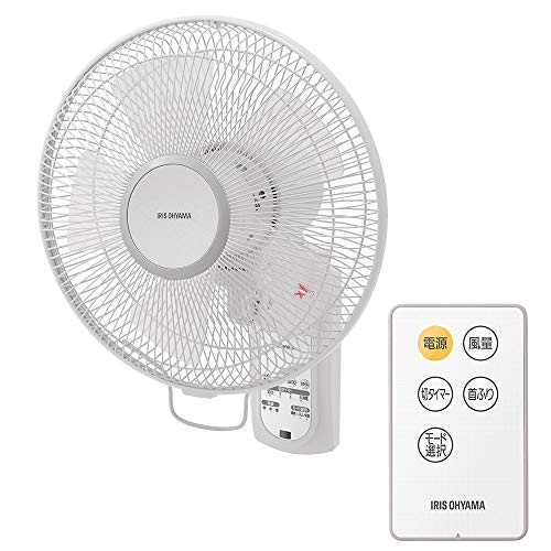 【節電打つ手】 アイリスオーヤマ 扇風機 飾りつけ 首商い口 風量3座標軸 遠隔操作付 タイマー付 音楽的リズム風 快眠流行り物 パソコン式 白いこと WFC-