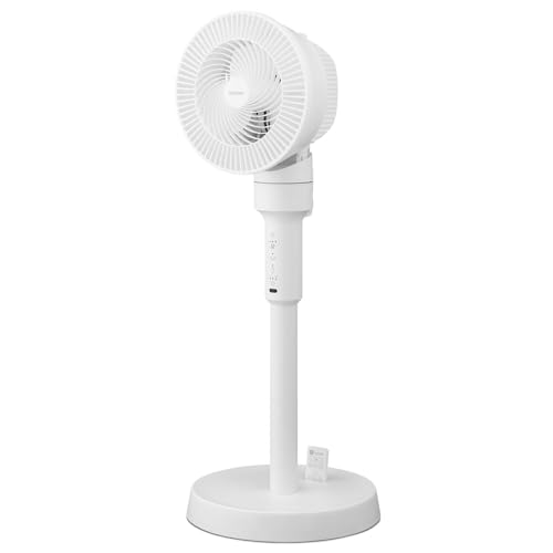【節電打つ手】アイリスオーヤマ 腐蝕丸洗い サーキュレーター扇風機 18畳 タッチパネル 上下決定付ける首商い口 STF-AC15TEC-W 白いこと
