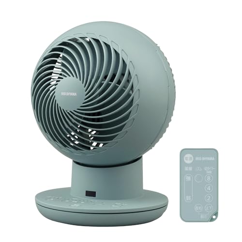 アイリスオーヤマ サーキュレーター WOOZOO 扇風機 22畳 上下決定付ける首商い口 遠隔操作付 DC原動機 空気の状態回転運動 省エネ 節電 卓上 パワフ