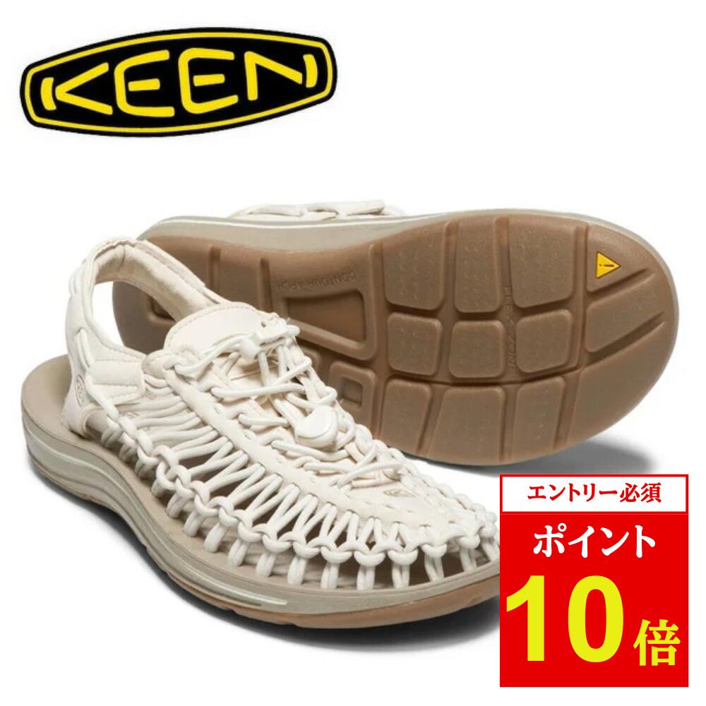 【エントリーでP10倍★14日20:00-17日09:59まで】KEEN キーン UNEEK ユニーク WHITECAP/CORNSTALK 1018698 【 サンダル レディース シティ トラベル アウトドアシューズ カジュアルシューズ 】 【SS2506O】