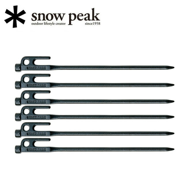 Snow　Peak　スノーピーク　R-103-1　ソリッドステーク30　6本セット　【ペグ/テント/タープ/アウトドア】