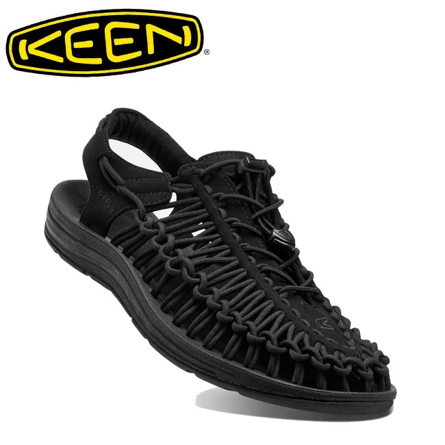 KEEN キーン UNEEK ユニーク Black/Black 1014097 【 サンダル メンズ アウトドア レジャー 川 海 】 【SS2506O】