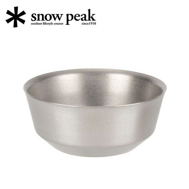 楽天市場】【SALE 10%OFF】スノーピーク チタンダブルボウル 400