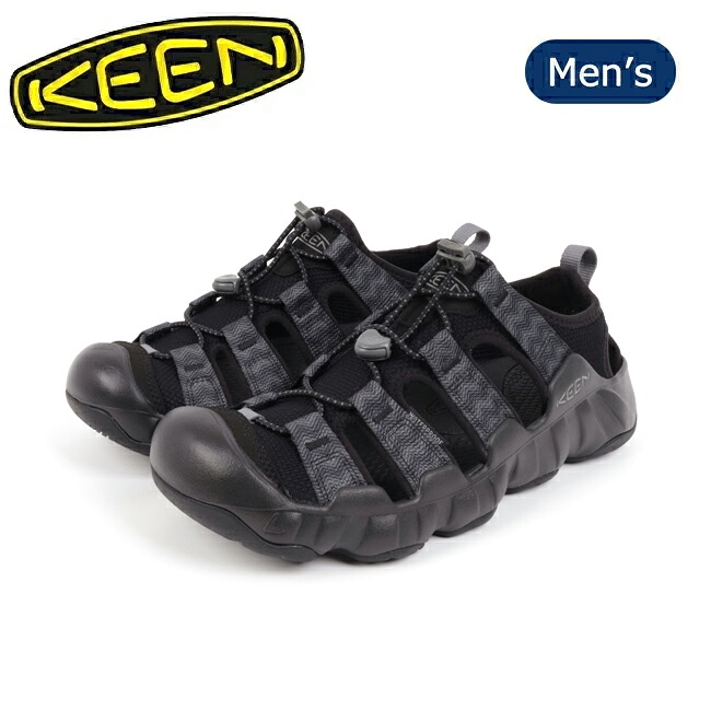 KEEN キーン HYPERPORT H2 ハイパーポートエイチツー Black/Steel Grey 1028652 【 サンダル メンズ アウトドア レジャー 】 【SS2506O】