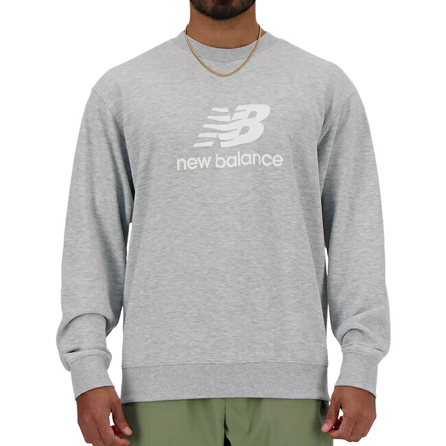 New Balance ニューバランス Sport Essentials French Terry Logo Crew スポーツエッセンシャルフレンチテリーロゴクルー AG MT41500 【 アウトドア クルーネック トレーナー スポーツ メンズ 長袖 トップス 】