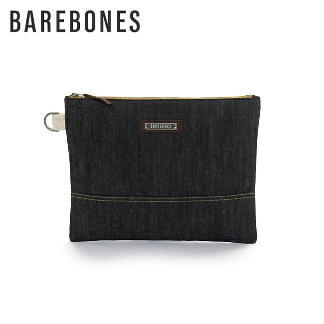 【エントリーでP10倍★4日20:00-10日01:59まで】Barebones Living ベアボーンズリビング ニーラム ラージ ジッパーポーチ Denim 20236015 【 小物入れ 収納 カバン トラベル アウトドア インナーバッグ 】