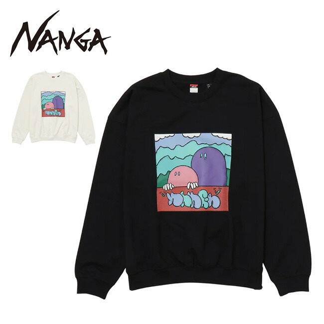 【エントリーでP10倍★4日20:00-10日01:59まで】NANGA×RYUJI KAMIYAMA ナンガ×リュウジカミヤマ SWEAT スウェット C2530-1K001Z 【 コラボ トップス 長袖 プルオーバー トレーナー リラックスウェア タウンユース ピクニック トラベル キャンプ アウトドア 】