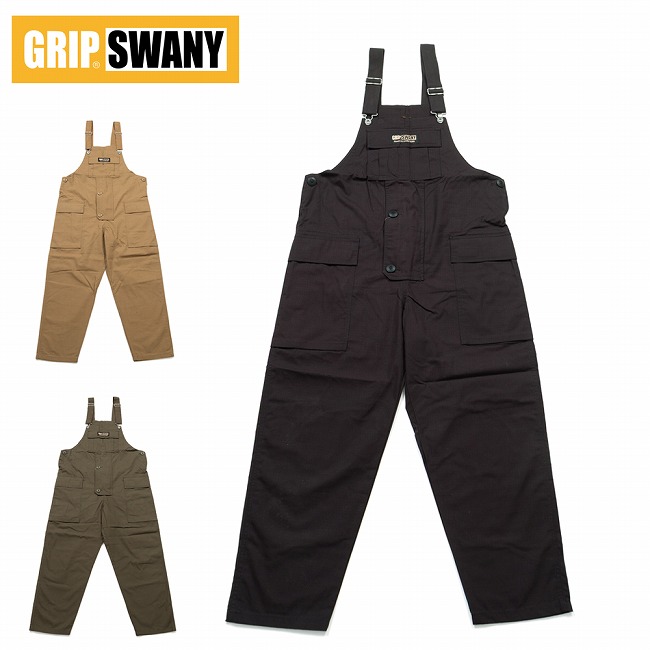 GRIP SWANY グリップスワニー FP GS OVER ALL オーバーオール GSP-104 【 サロペット つなぎ ツナギ 難燃 ファイヤープルーフ 焚火 キャンプ アウトドア 】