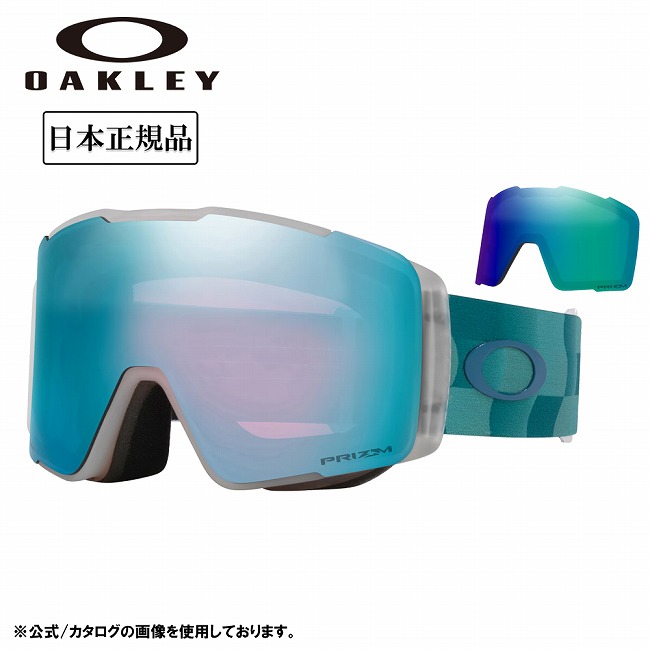 2026 OAKLEY オークリー Line Miner Pro L ラインマイナープロ Asia Blue Current / Prizm Snow Sapphire Iridium & Prizm Snow Argon Iridium OO7143A-13 【 日本正規品 ゴーグル アジアンフィット ローブリッジフィット スノーボード スノボ スキー PRIZM スペアレンズ 】｜SNB-SHOP