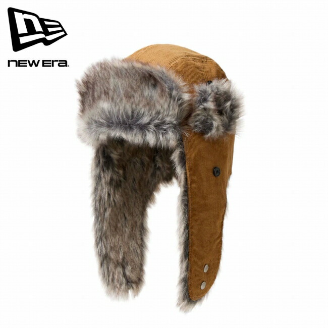 NEWERA ニューエラ トラッパー コーデュロイ ウィート 14667625 【 帽子 フライトキャップ 防寒 ウインタースポーツ アウトドア 】