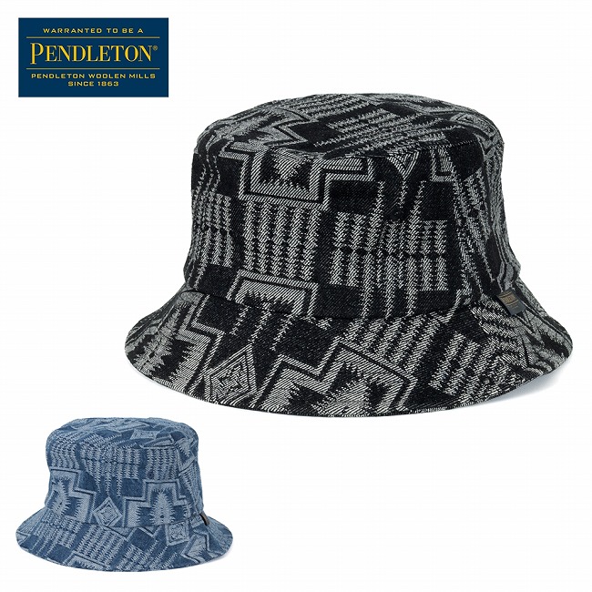 【エントリーでP10倍★14日20:00-17日09:59まで】PENDLETON ペンドルトン Jaquard Denim Hat ジャガードデニムハット PDT-000-261002 【 ユニセックス アウトドア キャンプ 帽子 】【メール便・代引不可】