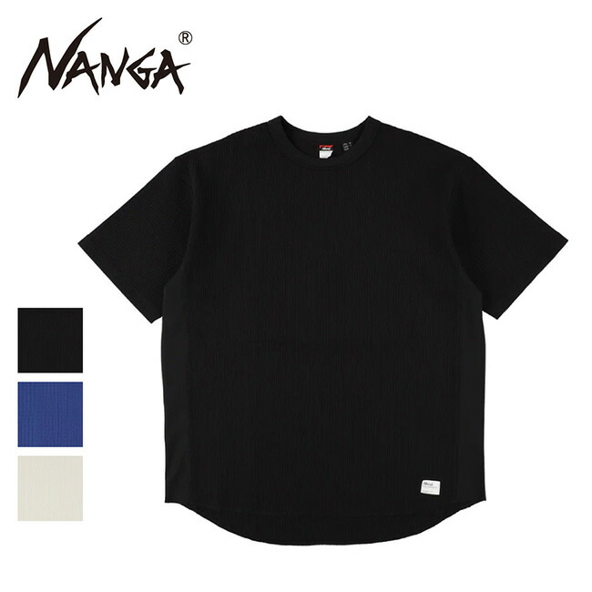 NANGA ナンガ AIRFLEX WAFFLE S/S TEE エアフレックスワッフルショートスリーブTシャツ N2600-1M051A 【 トップス 半袖 軽量 吸水 速乾 ワッフル 伸縮 UVカット アウトドア 】