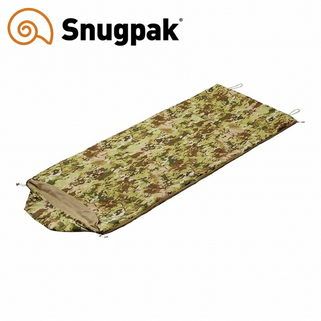 Snugpak スナグパック ジャングルバッグ スクエア ライトジップ テレインカモ SP17791TPC 【 寝袋 シュラフ モスキートネット 軽量 撥水 キャンプ アウトドア 】
