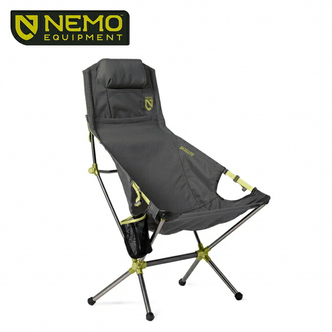 【エントリーでP10倍★7/19 20:00-7/26 01:59まで】NEMO Equipment ニーモ・イクイップメント Satellite Reclining Camp Chair サテライトリクライニングキャンプチェア NEM423-006026-GRYXXX 【 椅子 アウトドア ビーチ キャンプ 】|SNB-SHOP