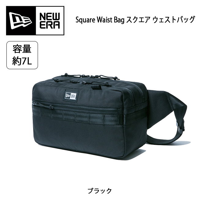 【楽天市場】NEWERA ニューエラ Square Waist Bag スクエア ウェストバッグ ブラック 11556601 【 カバン ...